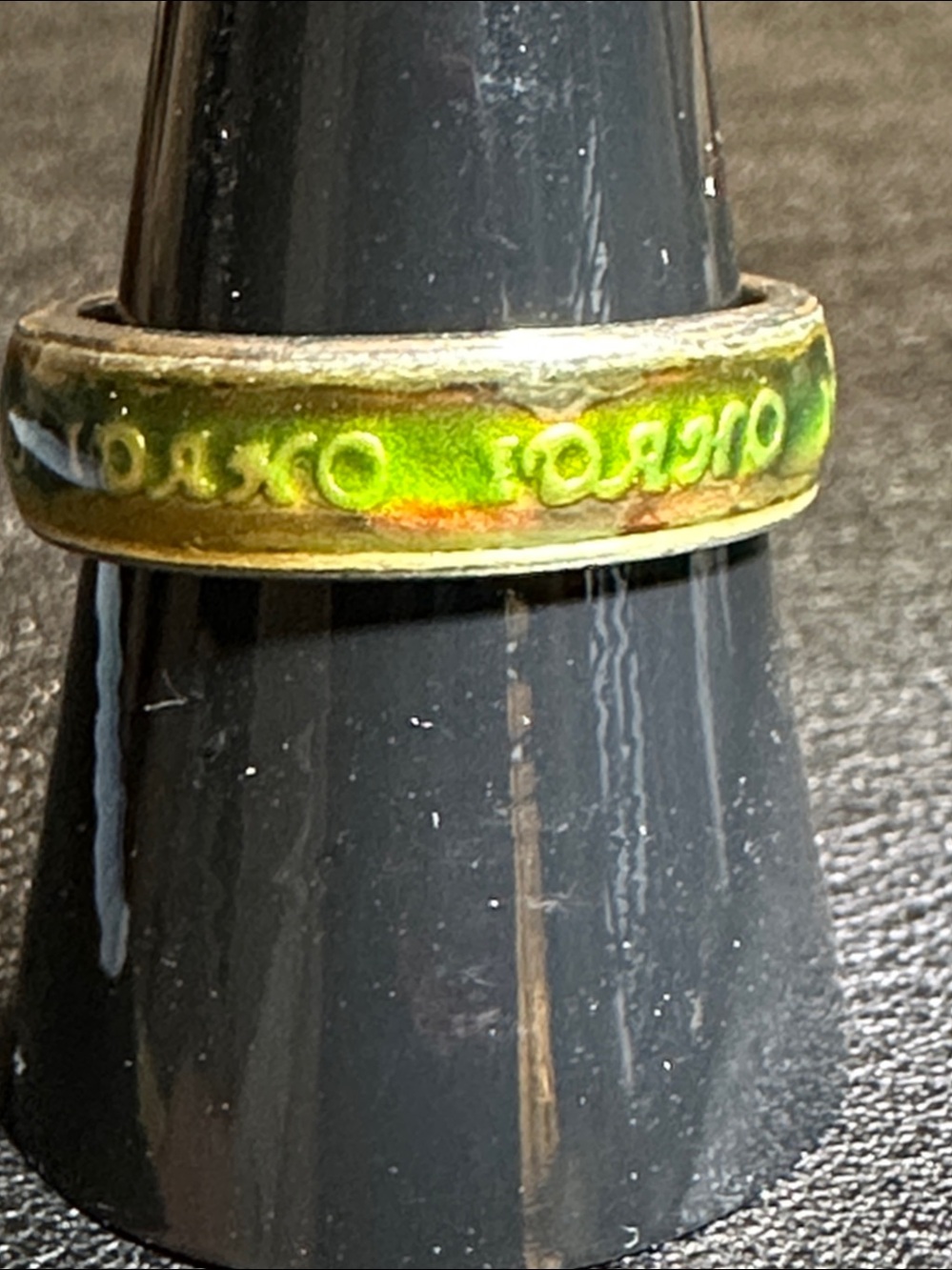 IDAHO Silver Tone Vintage Mood Ring